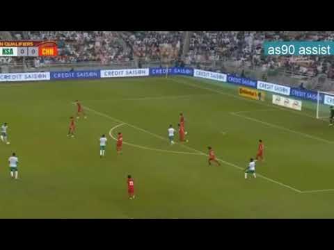 الهدف الاول للسعودية 🔥🔥💪💚 سامي النجعي 🔥 النشرررر🔴