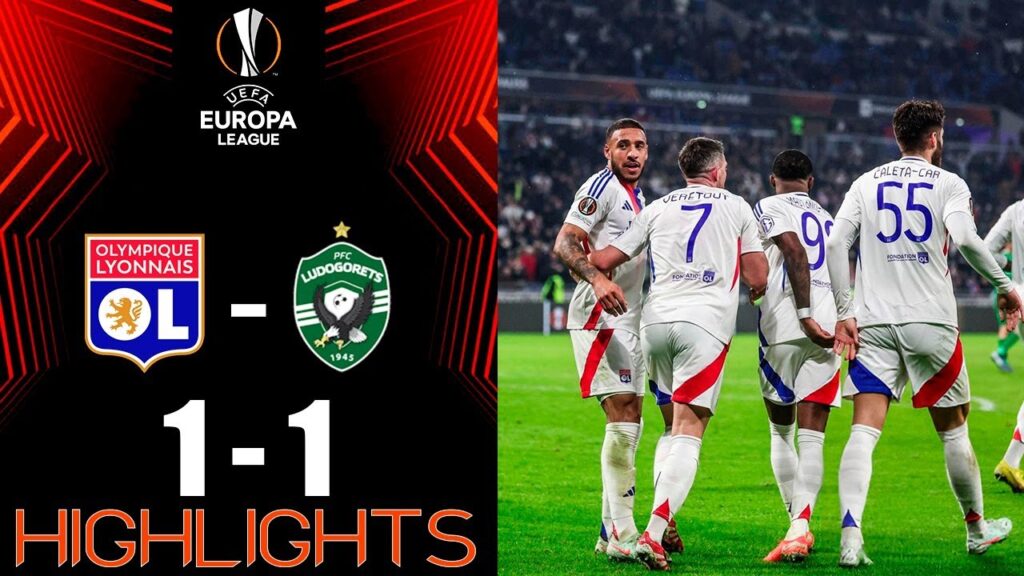 Olympique Lyonnais vs Ludogorets 1-1 Highlights Goals | UEFA Europa League 2024-25