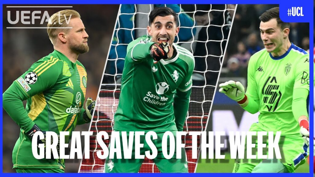 #UCL Great Saves Matchday 8 | Schmeichel, Perin, Majecki...