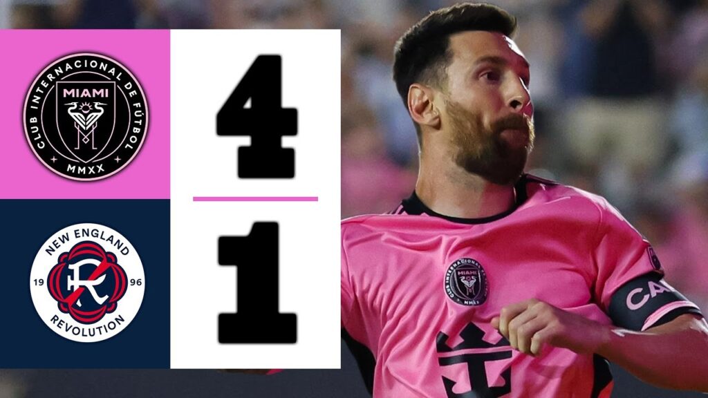 LIONEL MESSI MAGIC SHOCKS THE CROWD | New England vs Inter Miami 1-4 | Highlights & Goals 2024