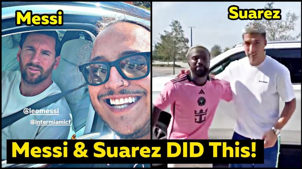 😍Messi & Suárez take time for fans after training ahead of Sporting San Miguelito Match