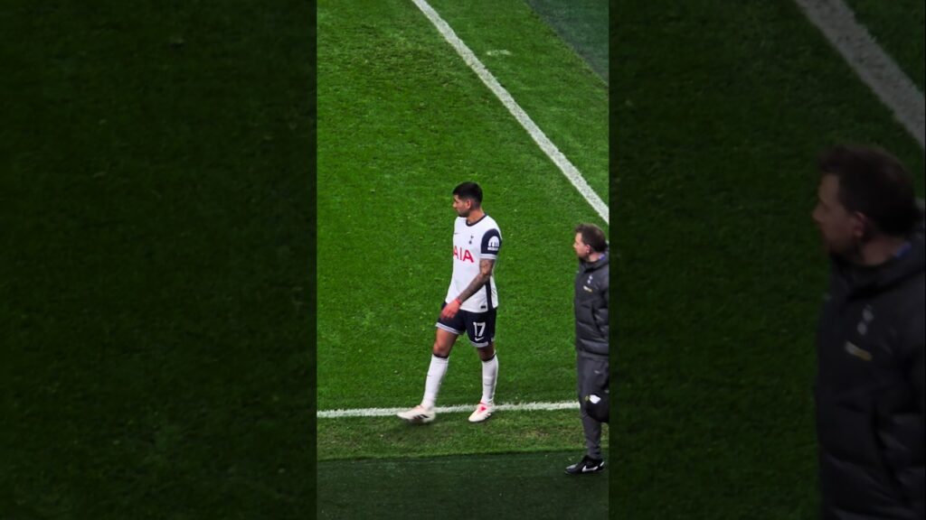 CRISTIAN ROMERO: The Spurs Defender Walking Off Injured: Tottenham v Chelsea