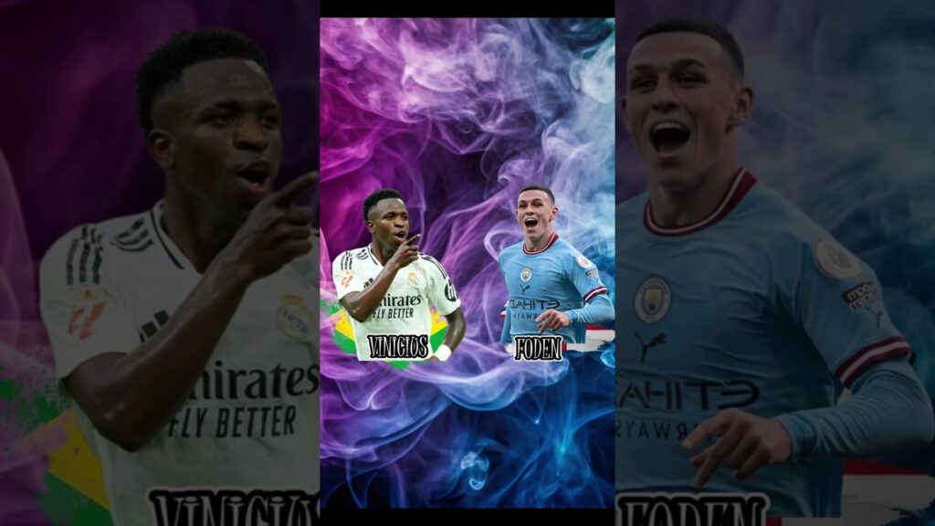 VINICIUS JR VS PHIL FODEN #shorts #football #realmadrid #manchestercity