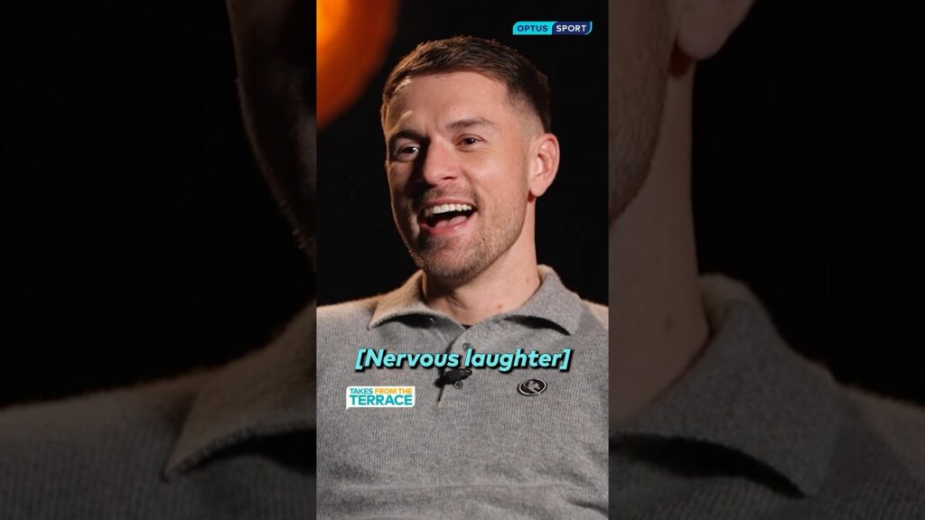 Aaron Ramsey NERVOUS when asked about his blow-up with Robin van Persie 😭 😰 Takes from the Terrace