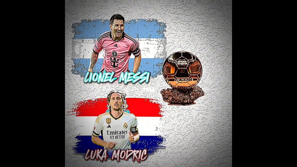 MESSI VS LUKA MODRIC #football #tanding #trophy