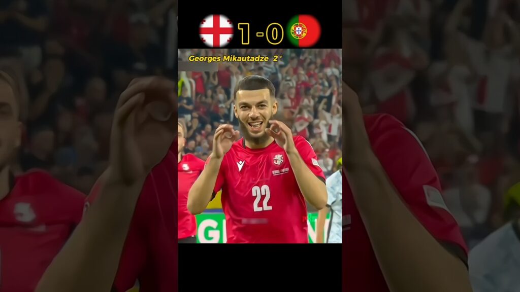 Georgia vs Portugal • Euro 2024 😍🔥 #shorts #football