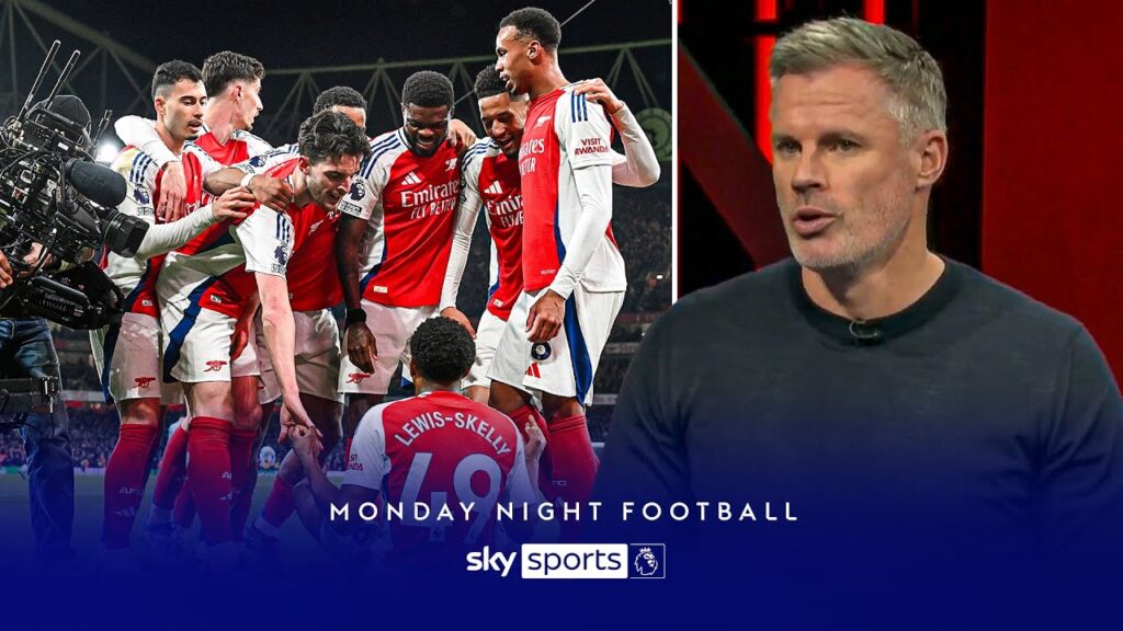 Carra praises Declan Rice for 'leadership' after Myles Lewis-Skelly celebration vs Man City