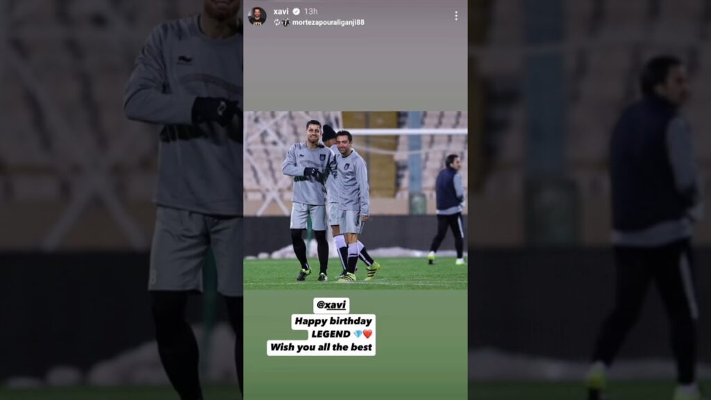 🌐 مرتضی پورعلی گنجی که بین سال‌های ۲۰۱۶ تا ۲۰۱۸ در السد با و  ژاوی هرناندز همبازی بود #فوتبال