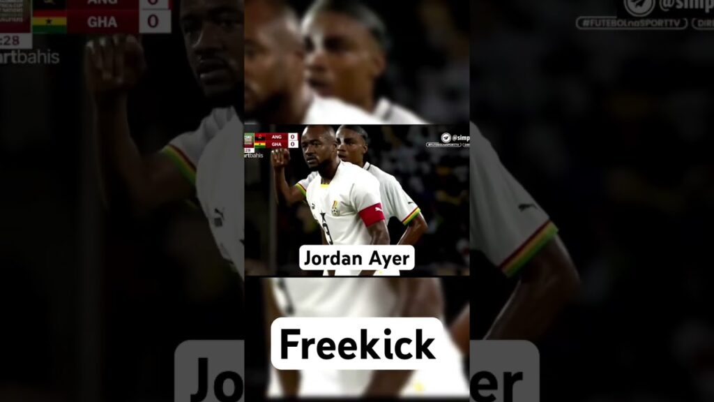 JORDAN AYEW SCORES FROM A FREE-KICK! VS ANGOLA 🇦🇴
