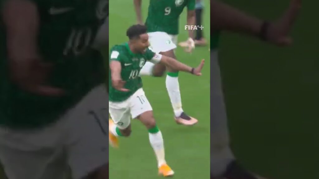 Salem Al-Dawsari's winning goal stuns Argentina in Saudi Arabia upset! 🇸🇦 - #ShortsFIFAWorldCup