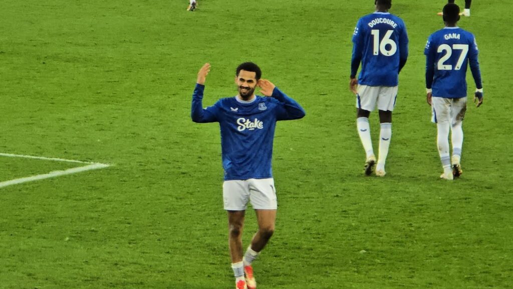 Iliman Ndiaye scored for Everton 4-0 Leicester City Saturday 1st February 2025