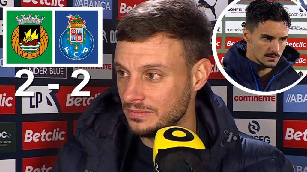 Martin Anselmi Stephen Eustaquio Reações Pós Jogo Rio Ave 2 vs 2 Porto 03/02/2025