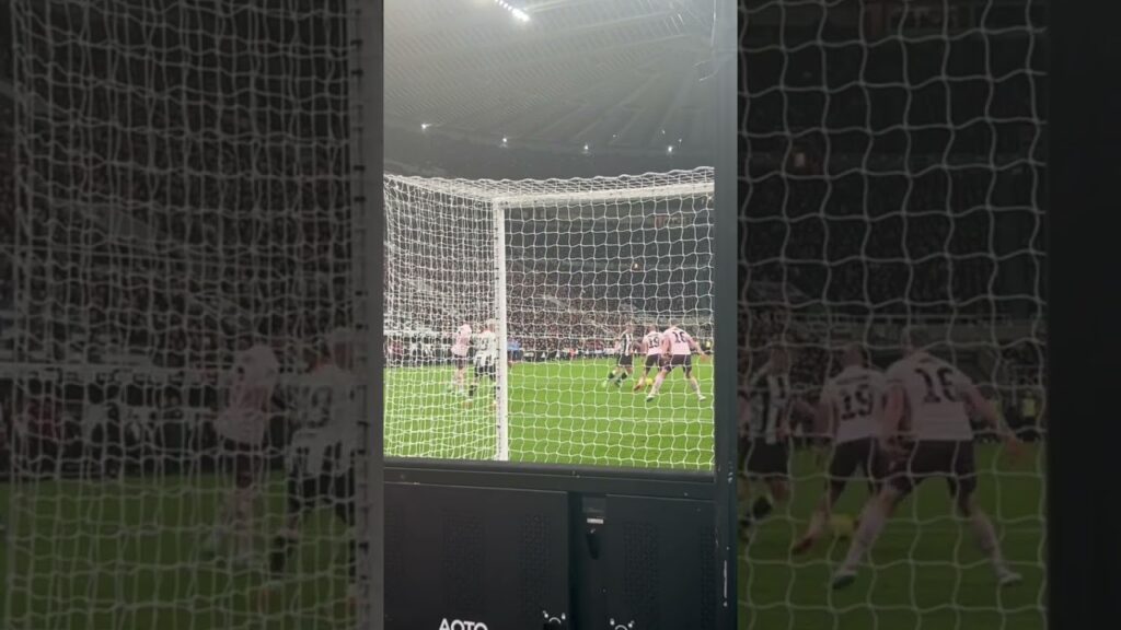 Fabian schar goal. View from the gallowgate. Nufc v Brentford. 18.12.24