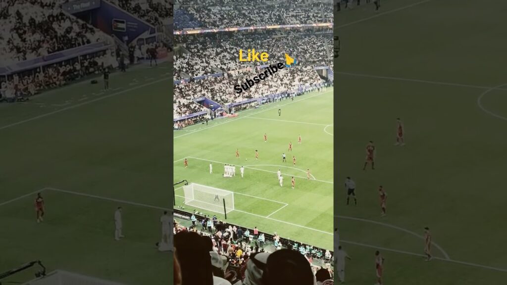 Qatar Free kick missed chance by Akram Afif #shots #shorts #afc