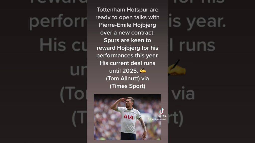 Tottenham are ready to open talks with Pierre-Emile Hojbjerg over a new contract #shorts