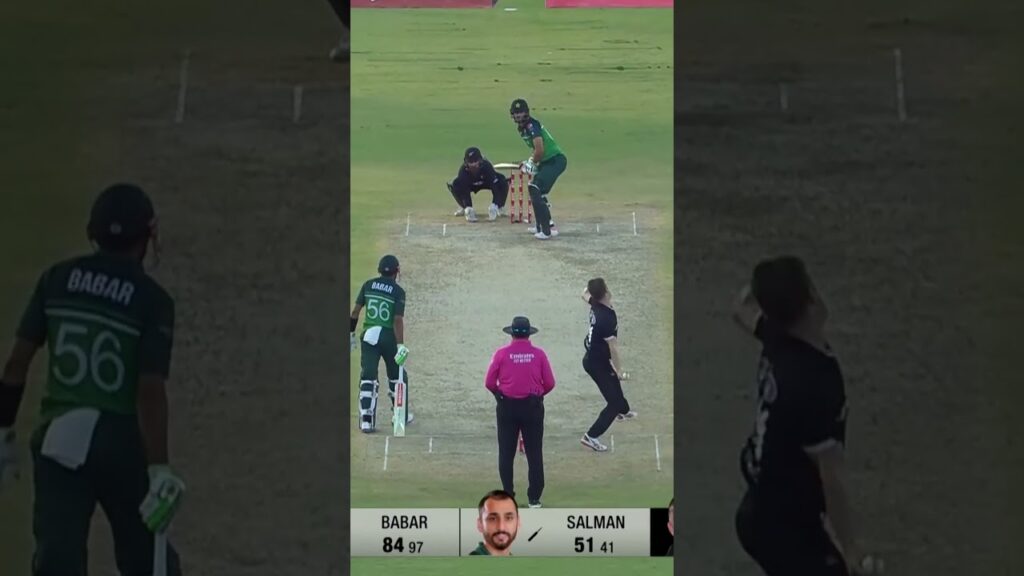 Salman Ali Agha Plays Quality Innings Against Kiwis #PAKvNZ #CWC23 #SportsCentral #PCB #Shorts M2B2A