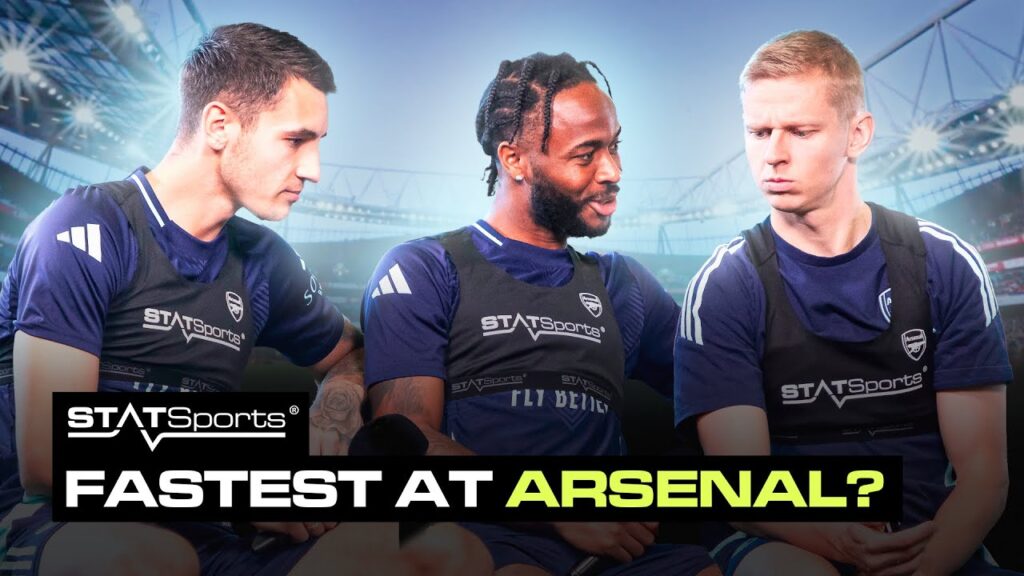 STATSports' Project: Max Speed Challenge with Arsenal's Sterling, Kiwior and Zinchenko