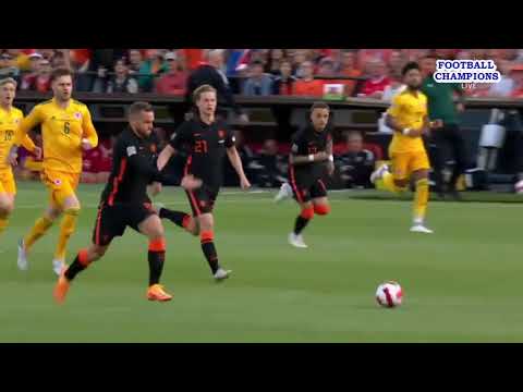 Vincent Janssen fleißige Balljagd, Niederlande-Wales, UEFA Nations League 2022