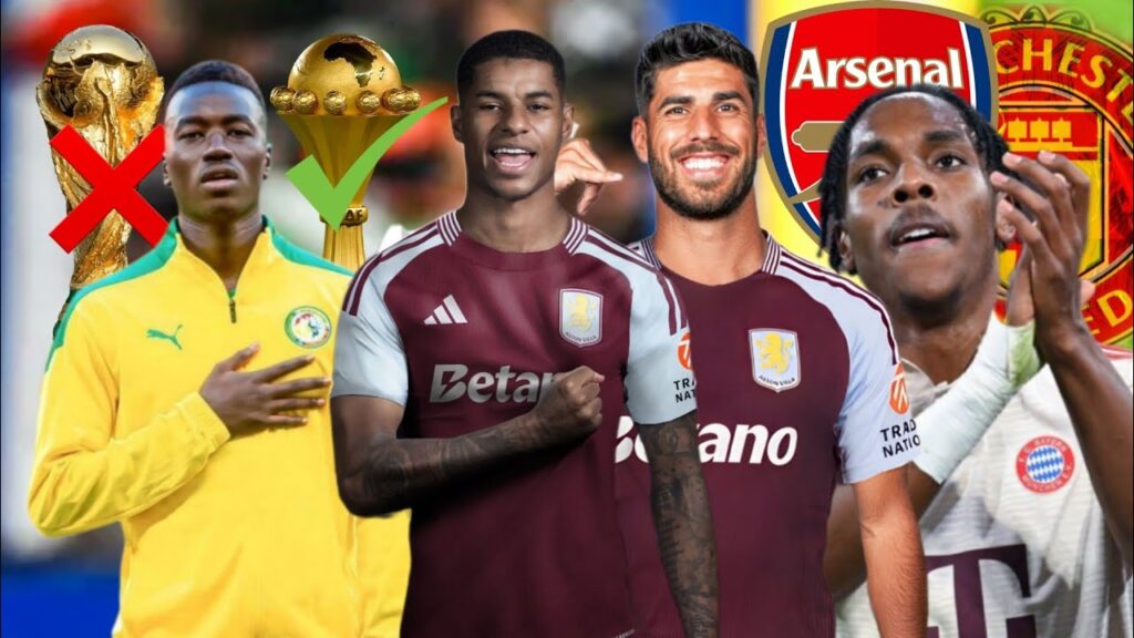 🚨pape gueye choisi can à la demi mondiale 😳..rashford et asensio vont signer à aston villa