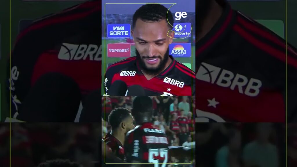 JUNINHO EXPLICA HOMENAGEM A VARELA EM PRIMEIRO GOL NO FLAMENGO | #shorts | ge.globo