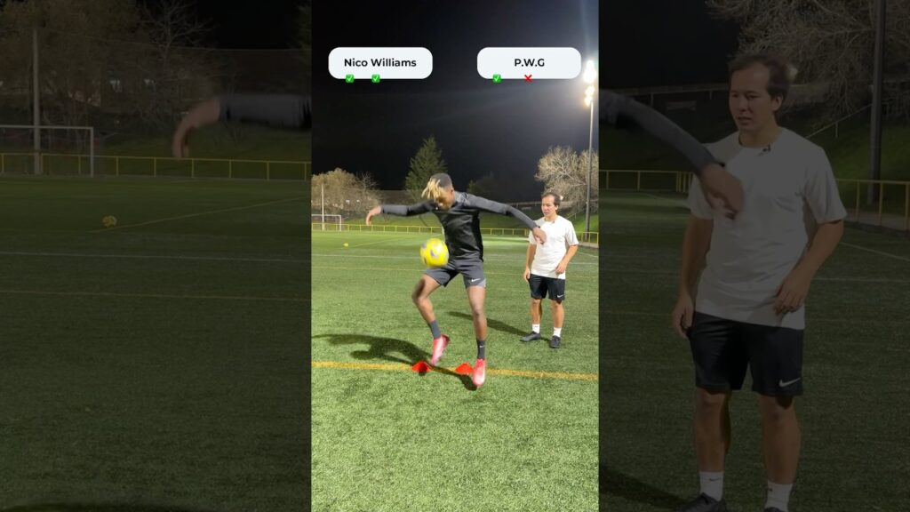 First touch challenge vs Nico Williams 🧼