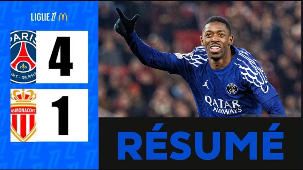 PSG - Monaco | 4-1 | Le Résumé (Ligue 1 2024-25) Psg Monaco