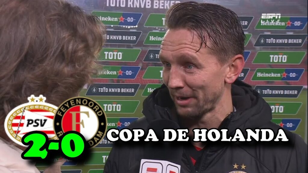 LUUK DE JONG - REAGEERT OP WINST - PSV 2-0 FEYENOORD DUTCH CUP