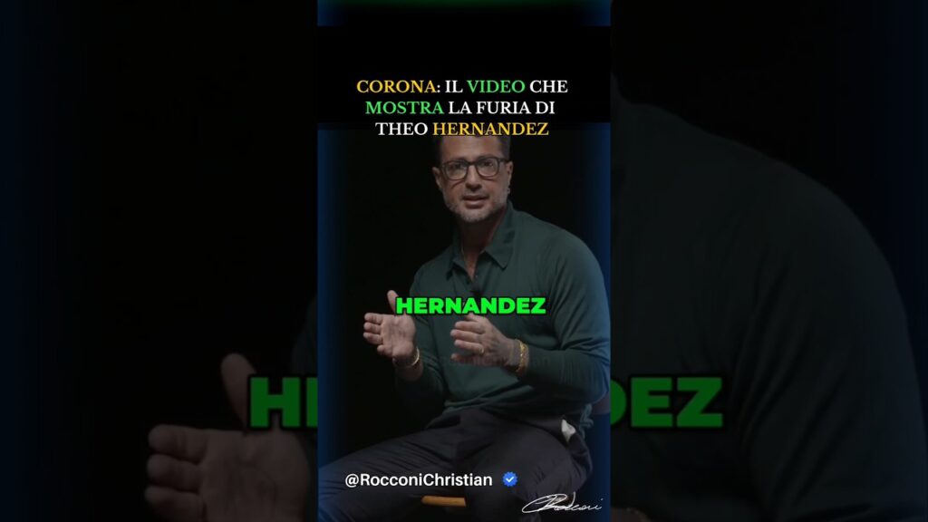 CORONA: Il VIDEO che la FURIA di Theo Hernandez! #hernández #milan #calcio @officialfabriziocorona