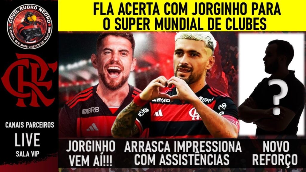 JORGINHO É DO MENGÃO! 90 VEZES DE ARRASCAETA! NOVO REFORÇO DO FLAMENGO ! E+
