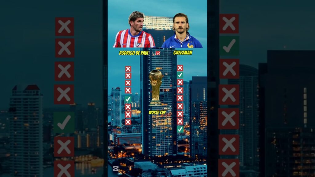 Greezman Vs Rodrigo De Paul!🤯🧠🏆 #footballplayerquiz #soccerplayer #footballquizninja #footballer
