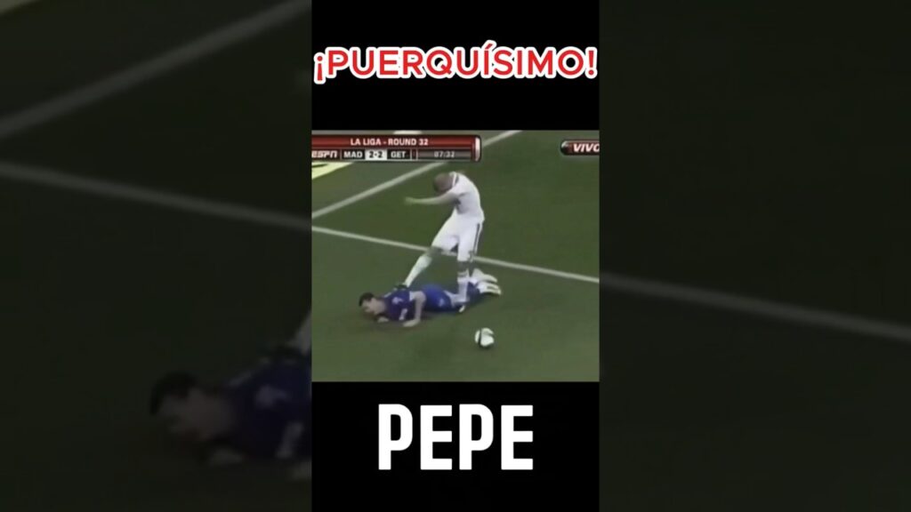 ¡RUDÍSIMO! #pepe #realmadrid #shorts