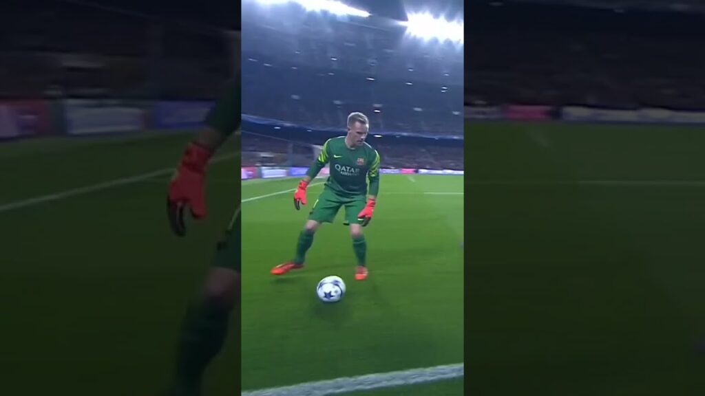 When Ter Stegen became an outfield player 💀😮‍💨 #ucl #football #soccer #bestplayer