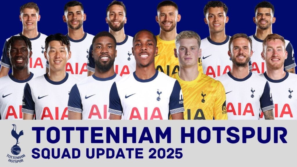 TOTTENHAM HOTSUR Squad Update 2025 | Tottenham Hotspur Updated Squad 2025 | FootWorld