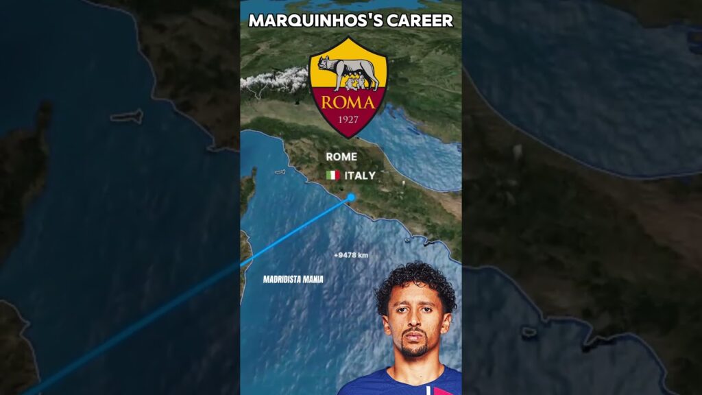 MARQUINHOS' CAREER 🇧🇷 🇮🇹 🇫🇷 #madridistamania #football #psg
