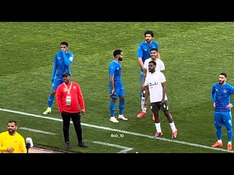 إنفعال محمد البريك و حجازي و سعيد بن رحمه و شاموسكا على حكم اللقاء بعد أن إستغرق ٣ دقائق ينظر للشاشه