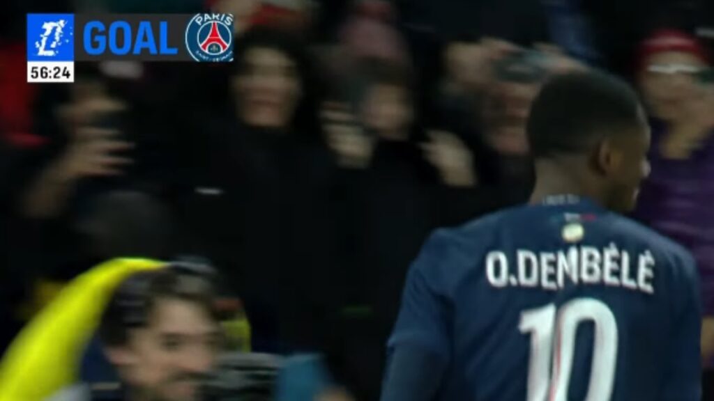 Het doelpunt van O. Dembélé | PSG tegen Monaco 3-1 Verslag | Ligue 1 2025