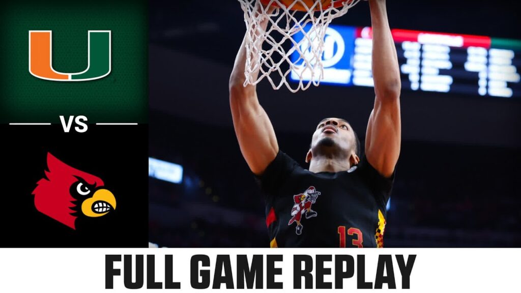 Miami vs. Louisville Full Game Replay | 2024-25 ACC Men's Basketball