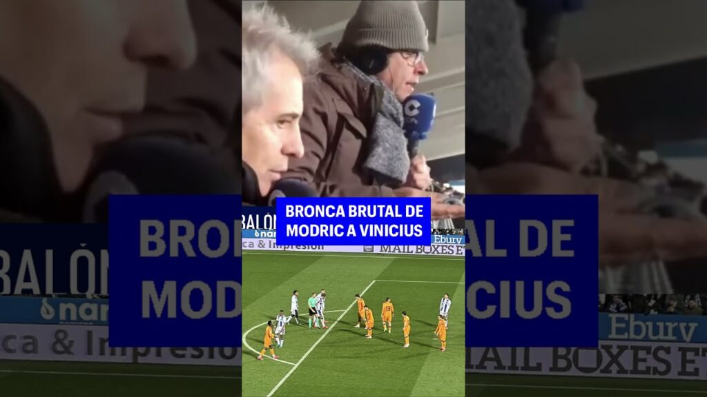 Bronca brutal de Luka Modric a Vinicius Jr