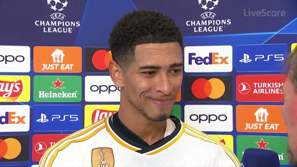 Jude Bellingham speaks after another MOTM performance in the UCL 😮‍💨 | LiveScore