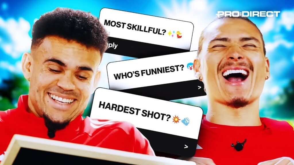 WHEN THE TRANSLATOR CALLS IN SICK 😂 TEAMMATES WITH LIVERPOOL'S DARWIN NÚÑEZ & LUIS DÍAZ 👀