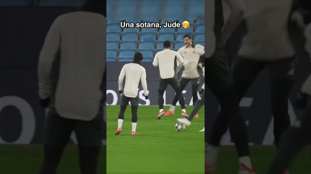 Vergüenza le dio Jude Bellingham tras túnel de Thibaut Courtois en el entrenamiento #shorts
