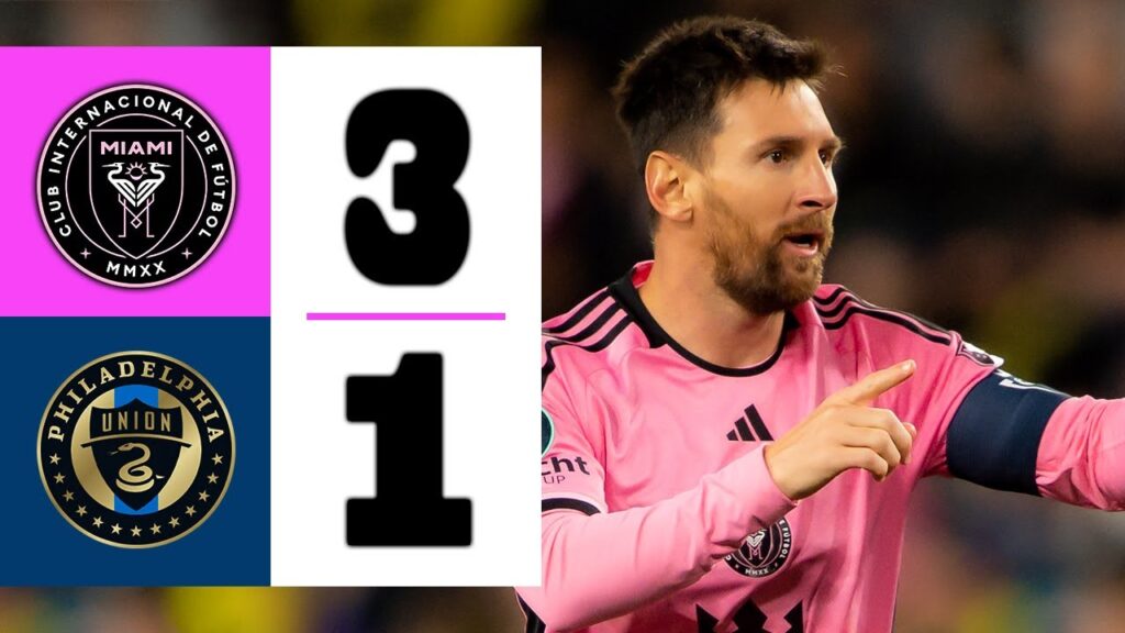 LIONEL MESSI MAKE HIS MARK IN USA | Inter Miami vs Philadelphia 3-1 | Highlights & Goals 2024