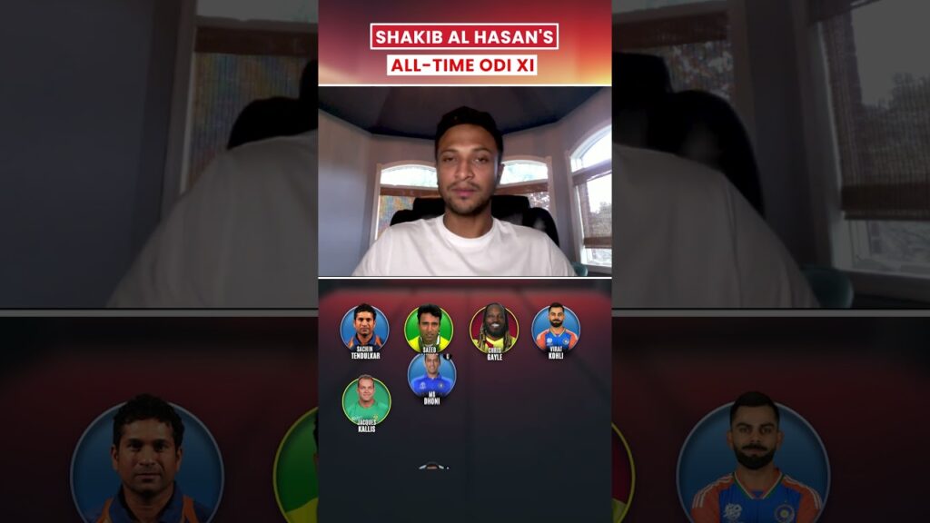 Shakib Al Hasan Picks All-Time ODI XI 🤔 - No Rohit Sharma 😱 #shorts #cricket