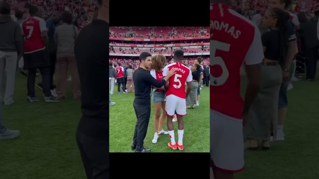 Partey’s wife and kid meet Arteta #arsenal #arsenalfc #football #soccer #epl #highlights Partey’s wife and kid meet Arteta #arsenal #arsenalfc #football #soccer #epl #highlights