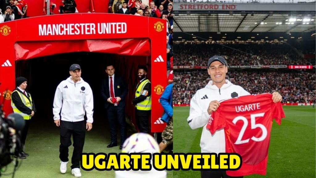 Manuel Ugarte Unveiling by Manchester United At Old Trafford