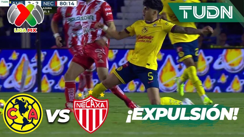 ¡A LAS REGADERAS! Kevin se va expulsado | América 2-2 Necaxa | Liga Mx - CL2025 J7 | TUDN