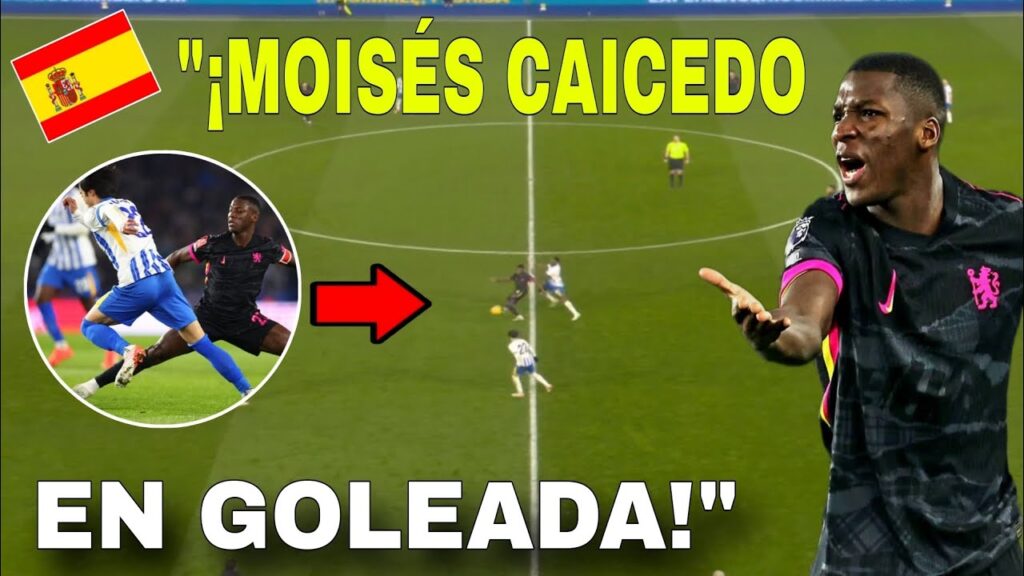 🇪🇸 prensa ESPAÑOLA en "LA GOLEADA al CHELSEA" de Moisés Caicedo vs Brighton 🇪🇨🥵