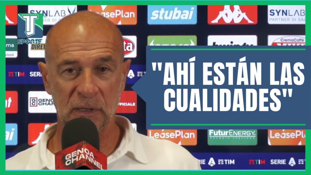 David Ballardini ALABÓ a Johan Vásquez tras METER el GOL del EMPATE en su DEBUT en Serie A con Genoa