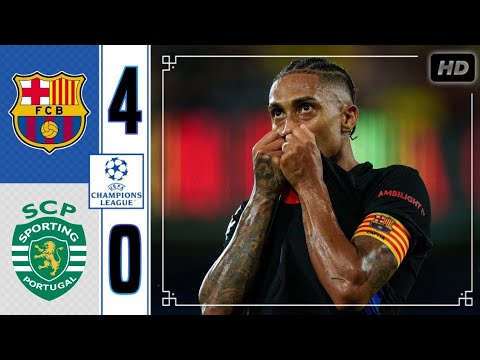 Barcelona vs Sporting 4-0 | Extended Highlights & Goals | UEFA Champions League 2025