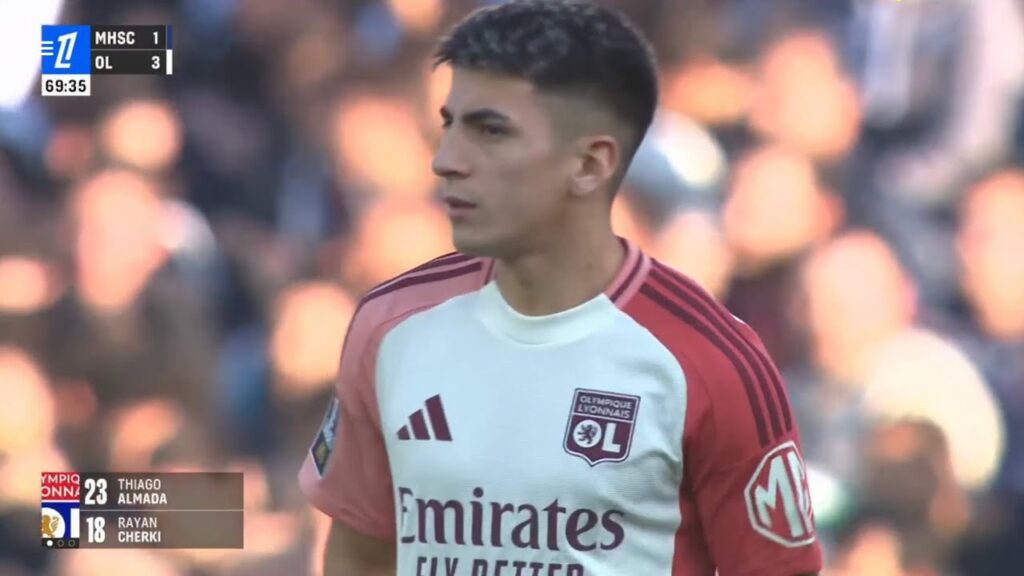 Thiago Almada vs Montpellier (All Actions) - 16/02/2025 HD